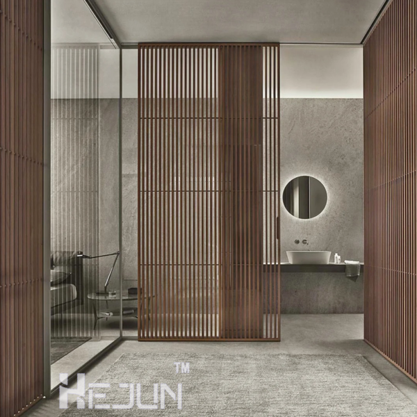 Customized Minimalist grille sliding doors
