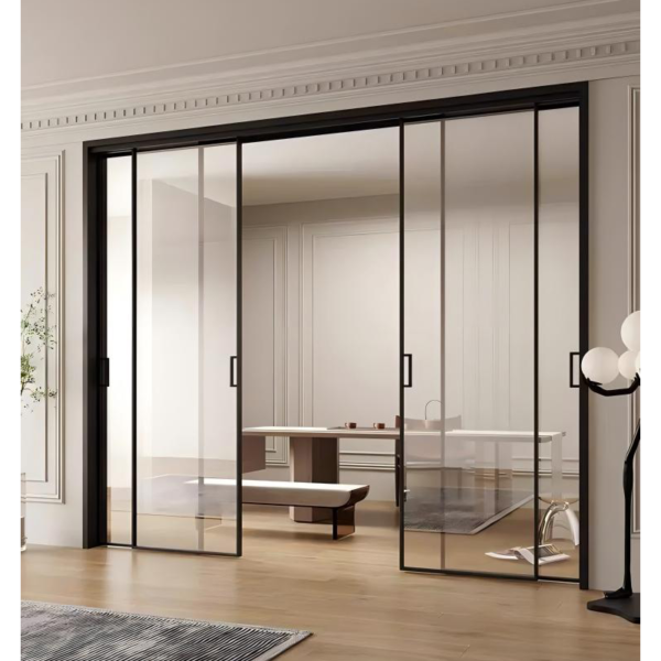 Customized bifold french doors with frosted glass - Image 3