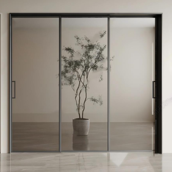 Customized sliding door in glass - Image 2