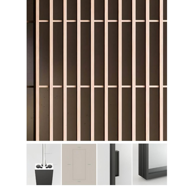 Customized Minimalist grille sliding doors - Image 3