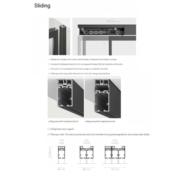 Customized Minimalist grille sliding doors - Image 4