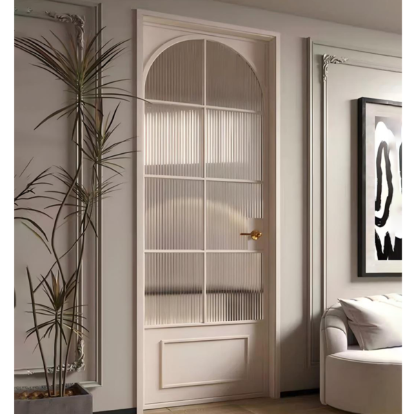 Customized Swing Glass French Door Aluminum Slim Frame Glass Door Exterior Interior Modern Glass Pivot Doors - Image 2