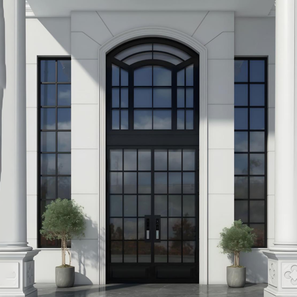 Customized French Swing Glass window  Aluminum Slim Frame Glass window - Image 5