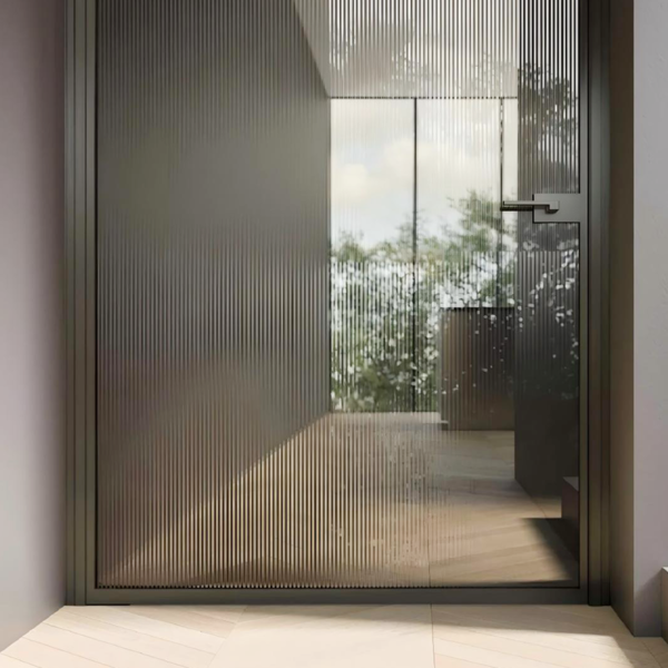 Customized Swing Glass Door Aluminum Slim Frame Glass Door Exterior Interior Modern Glass Pivot Doors - Image 3