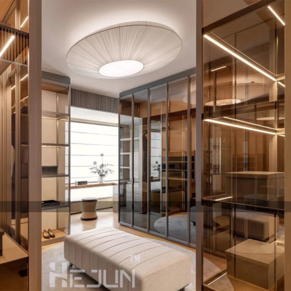 Customized Aluminum frame Aluminum wardrobe and kitchen cabinet with high quality aluminum alloy, Air hinges - Image 4