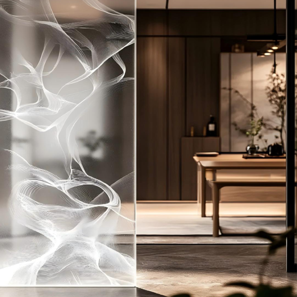 Custom Made Good Quality Digital Printing Tempered Glass For Door Art Glass - Image 3