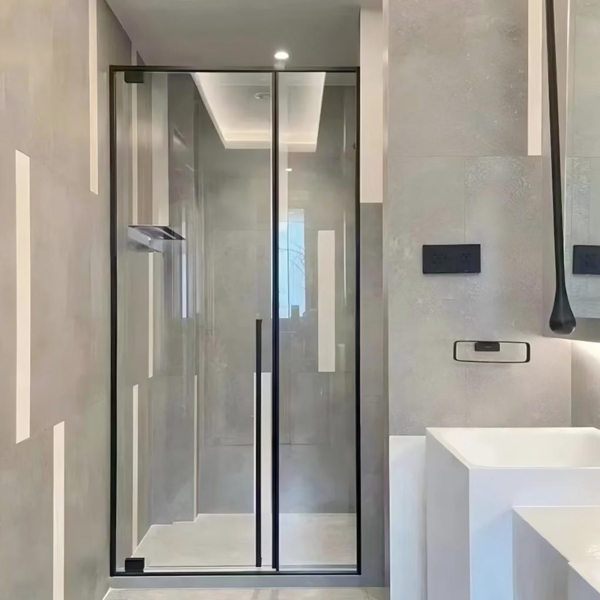 Customized glass enclosure shower art glass  shower door 8 - Image 4