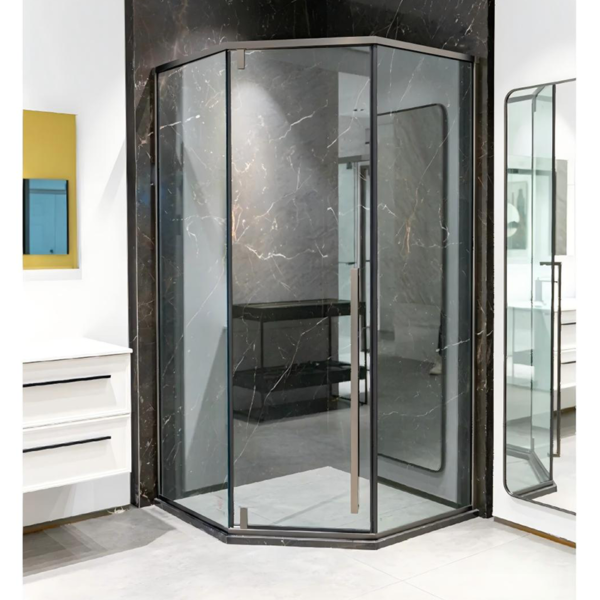 Customized glass enclosure shower art glass  shower door 9 - Image 2