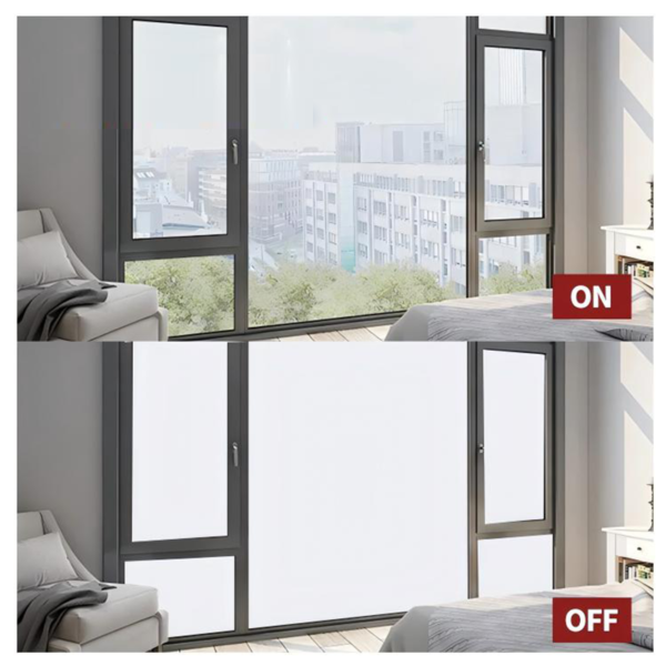 Super Clear Switchable Glass Smart Glass Self-adhesive PDLC Smart Film 2
