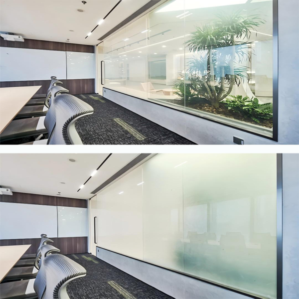 Super Clear Switchable Glass Smart Glass Self-adhesive PDLC Smart Film 4