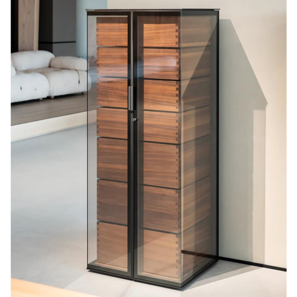 Stainless steel Frame Glass Display Cases Wine Jewelry Toys Storage Cabinet Tempered Glass Display Cabinet - Image 3