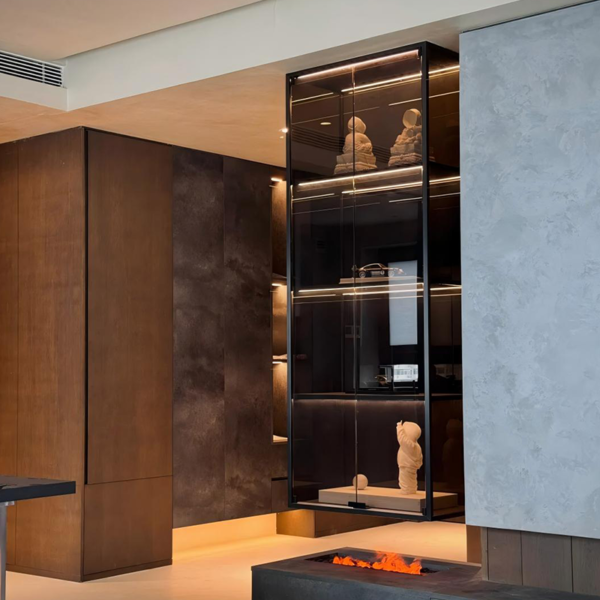 Stainless steel Frame Glass Display Cases Wine Jewelry Toys Storage Cabinet Tempered Glass Display Cabinet