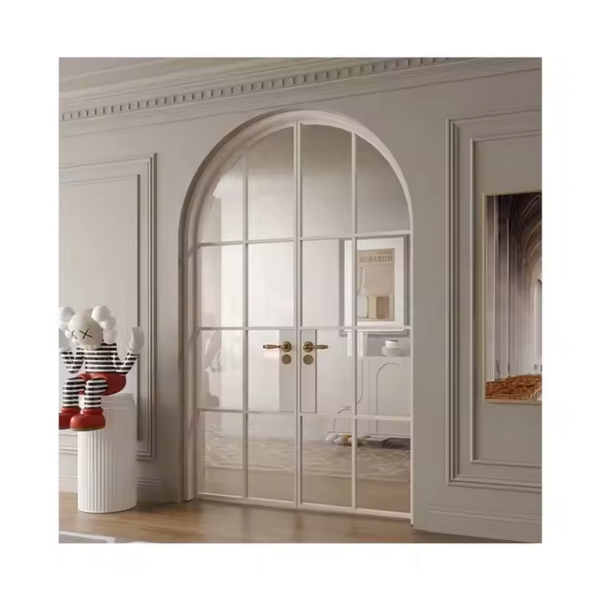 Customized Swing Glass Door steel Slim Frame Glass Door glass French doors - Image 3
