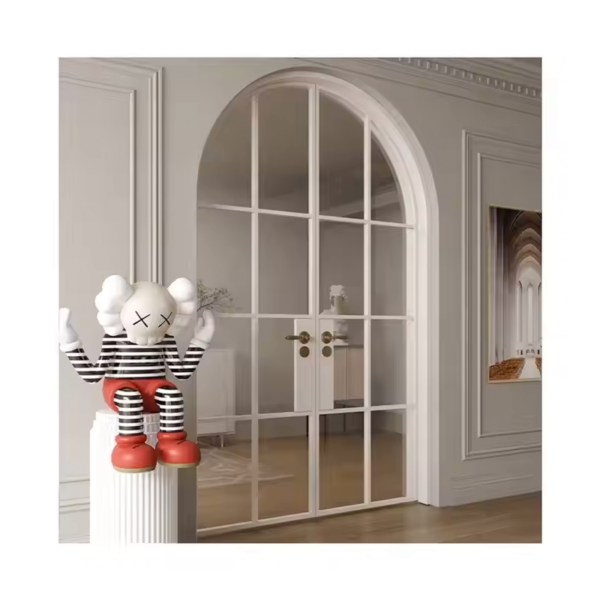 Customized Swing Glass Door steel Slim Frame Glass Door glass French doors - Image 5