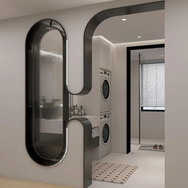 Customized Swing Glass Door steel Slim Frame Glass Door Exterior Interior Modern Glass Pivot Doors - Image 3
