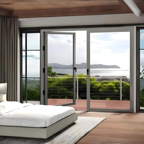 Customized Swing Glass Door steel Slim Frame Glass Door Exterior Interior Modern Glass Pivot Doors