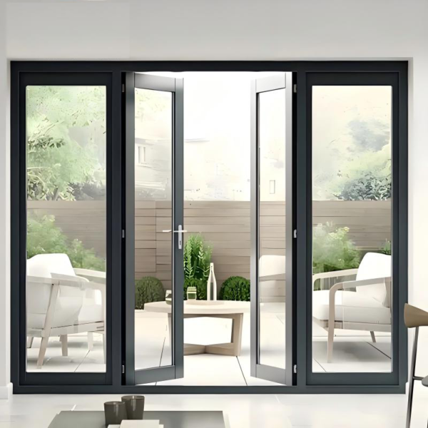 Customized Swing Glass Door steel Slim Frame Glass Door Exterior Interior Modern Glass Pivot Doors - Image 3