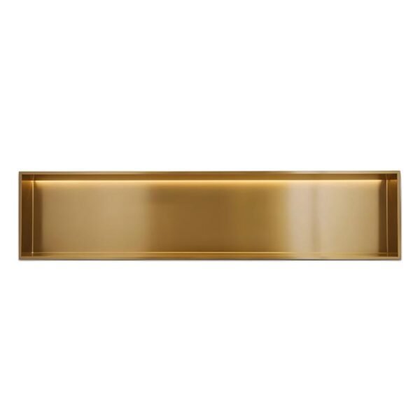 Customized 304 Stainless Steel Bathroom Shelf Niche Embedded Metal Wall Cabinet Decorative - Image 3