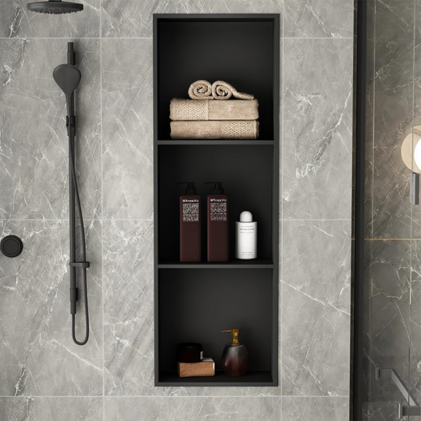 Customized 304 Stainless Steel Bathroom Wall Shower Niche With Lights - Image 3