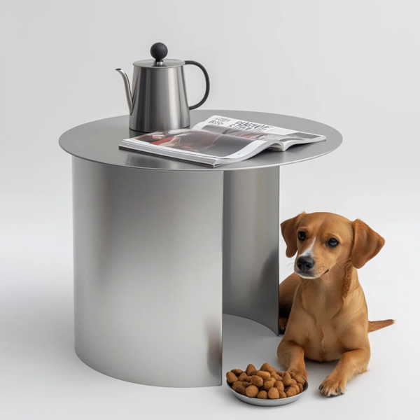 Customized Stainless steel exquisite small coffee table - Image 3