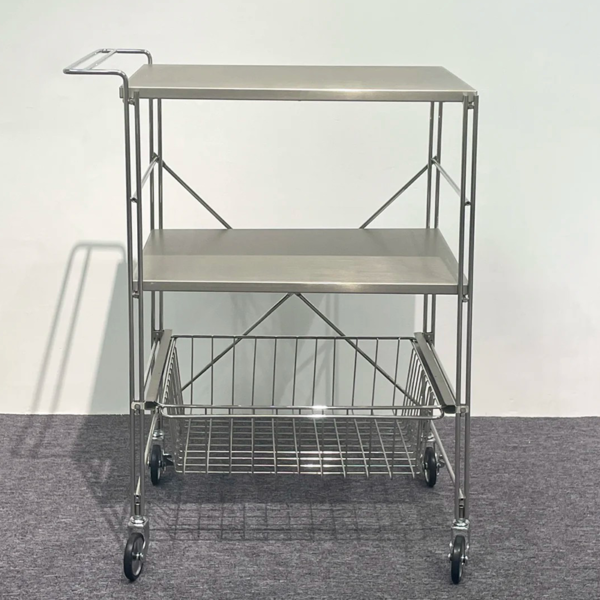 Customized Stainless steel trolley cart for vegetable tray suitable for restaurant laboratory - Image 3