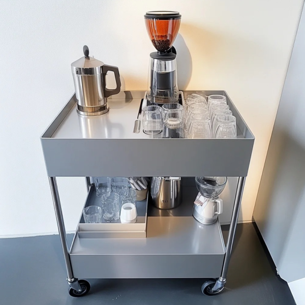 Customized Stainless steel trolley cart for vegetable tray suitable for restaurant laboratory - Image 2