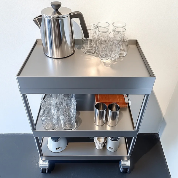 Customized Stainless steel trolley cart for vegetable tray suitable for restaurant laboratory - Image 3
