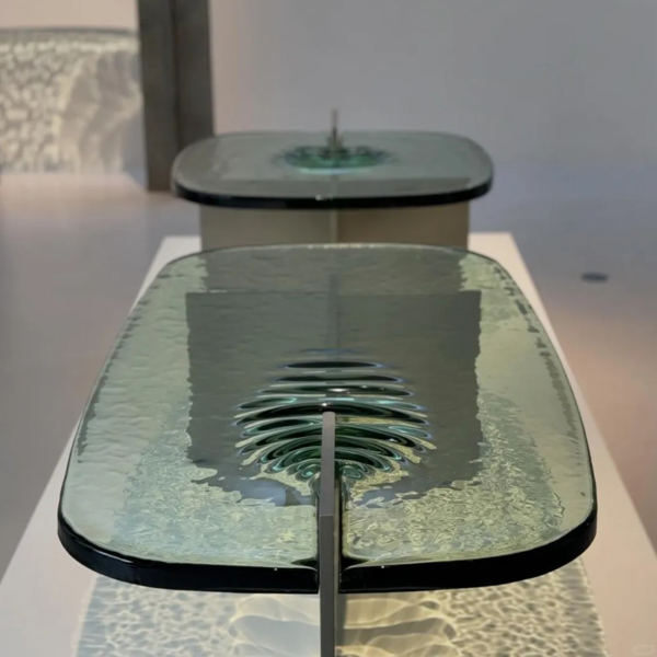 Customized hot melt glass art glass desktop