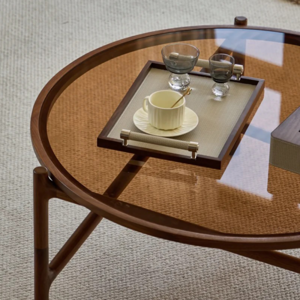 Customized Ultra-clear glass tempered glass table top - Image 3