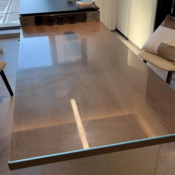 Customized Ultra-clear glass tempered glass table top - Image 4