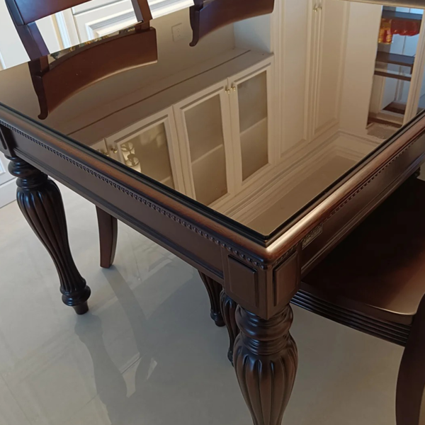 Customized Ultra-clear glass tempered glass table top - Image 5