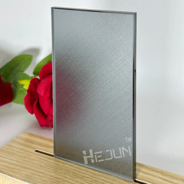 Customized Frosted Acid Etched PVB Laminated Glass with Rough Flat Edge