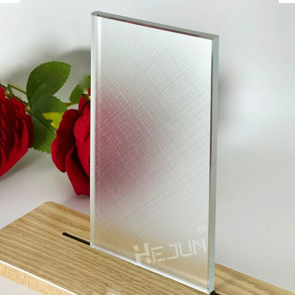 Customized Frosted Acid Etched PVB Laminated Glass with Rough Flat Edge - Image 2
