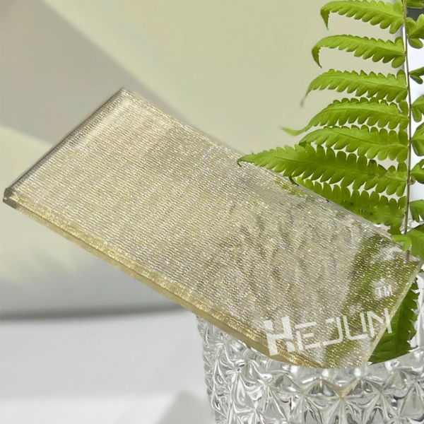 Metal Silk 12+12 Sandwich Toughened Clear Laminated Glass Tempered Wired Glass for Decoration