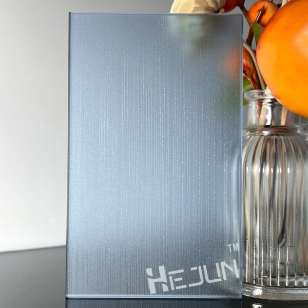 Customized Metal woven fabric laminated acid-etched glass