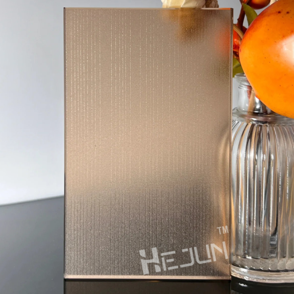 Customized Metal woven fabric laminated acid-etched glass - Image 2