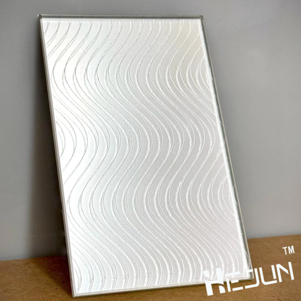 Customized mirror etching process sandwich decorative art glass