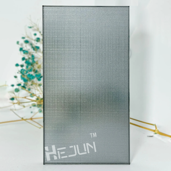 Customized  acid etched glass art glass for partition door