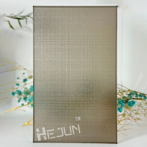 Customized  acid etched glass art glass for partition door - Image 2