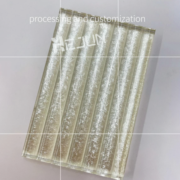 Custom wick EVA film laminated decorative glass for partition screen door panels - Image 5