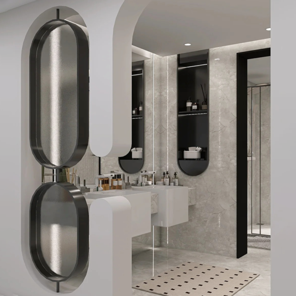 Customized stainless  steel frame mat  glass room partition  divider Glass glass wall Screen