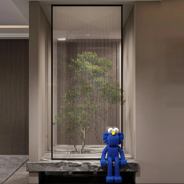 Customized  patterned glass partition divider glass wall Screen