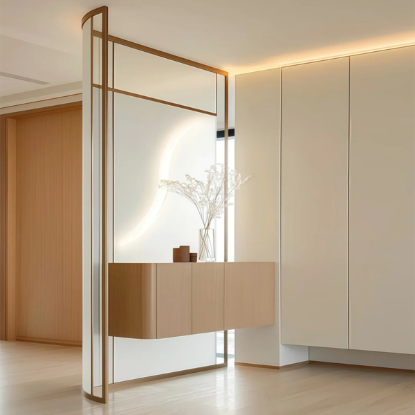 Customized art glass partition divider glass wall Screen