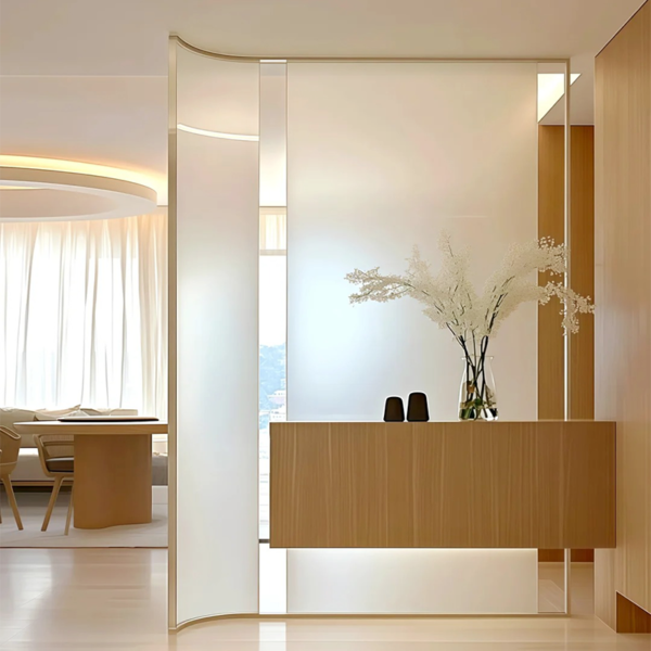 Customized art glass partition divider glass wall Screen - Image 2