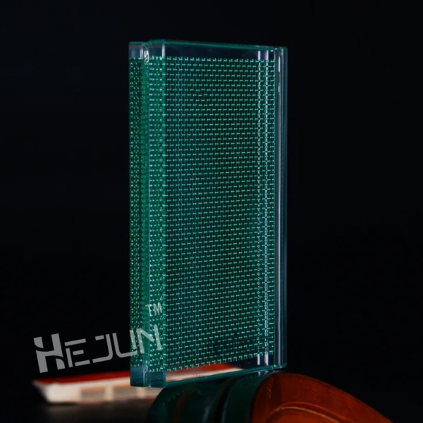 Customized Metal Mesh Laminated Glass Decorative Glass - Image 2