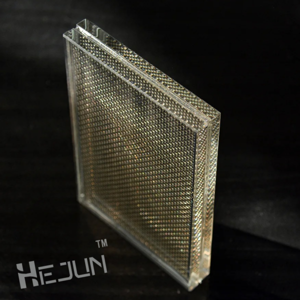 Customized Decorative Fabric Laminated Glass Toughened Art Glass Fabric Wire Mesh Laminated Glass