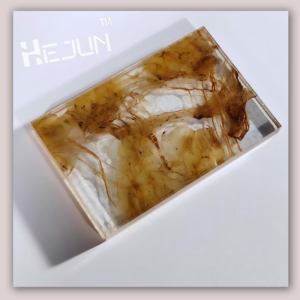 Alternative view of Artistic Wired Glass with Fabric Insert - Elegant & Understated Design