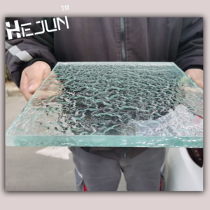 Alternative view of Textured Fused Hot Melt Art Glass Panels - Custom Decor Solutions
