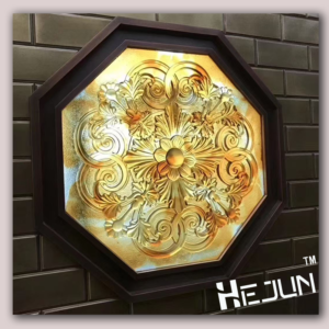 Colorful fused glass artwork with intricate handcrafted design